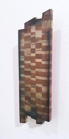 Untitled "Fragment 5" 2019, oil, varnish, wood, wall sculpture