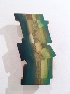 Untitled "Fragment 6" 2019, oil, varnish, wood, wall sculpture
