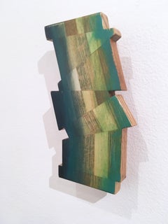 Untitled "Fragment 6" 2019, oil, varnish, wood, wall sculpture