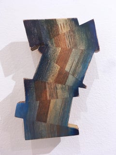 Untitled "Fragment 7" 2019, oil, varnish, wood, wall sculpture