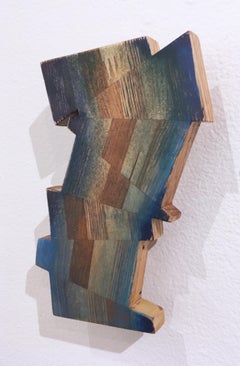 Untitled "Fragment 7" 2019, oil, varnish, wood, wall sculpture