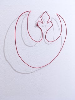 Rebel Alliance, 2019, wire sculpture, red, star wars, the mandalorian, symbol