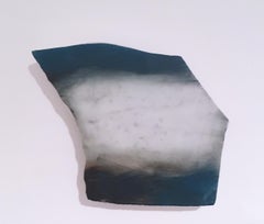 Untitled "Marble Fragment 1" 2019, acrylic, landscape, wall sculpture, clouds
