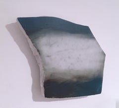 Untitled "Marble Fragment 1" 2019, acrylic, landscape, wall sculpture, clouds