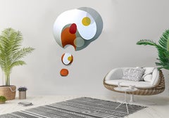 La complejidad de la alegría, 2019, acrílico sobre lienzo tensado en 3D, escultura mural