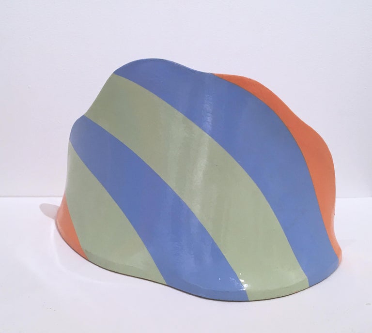 Waves of Contentment 1, 2019, acrylic, resin on 3-D stretched canvas, sculpture  - Abstract Geometric Sculpture by George Goodridge