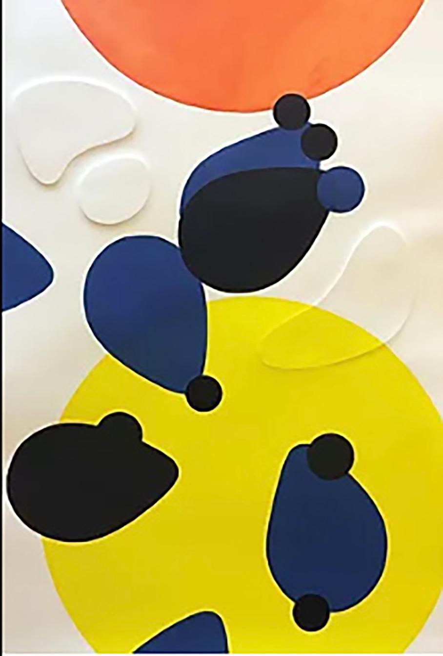 George Goodridge Abstract Print - Cooperative Kinetics #3, 2016, embossed serigraph monoprint, abstract, yellow