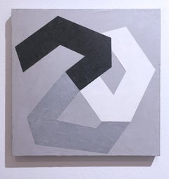 Options IV, 2020, Geometria astratta, non oggettivo, gesso, grigio