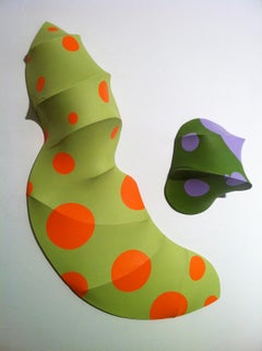 Numero 29, serie Vertebrate Companion, 2012, olio su tela, scultura a parete