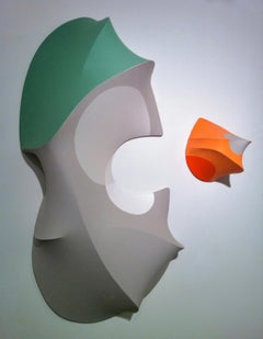 Number 27, Vertebrate Companion Series, 2012, oil on canvas, wall sculpture