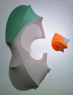 Number 27, Vertebrate Companion Series, 2012, oil on canvas, wall sculpture 