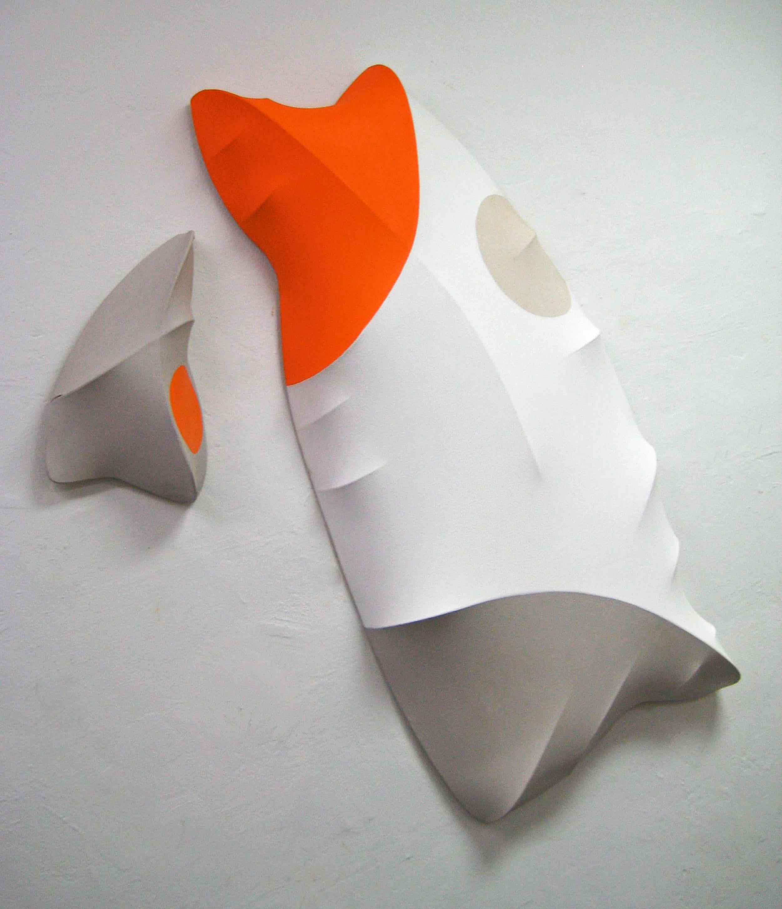 Número 17, Serie Compañero Vertebrado, 2010, óleo sobre lienzo, escultura mural - Painting de George Goodridge