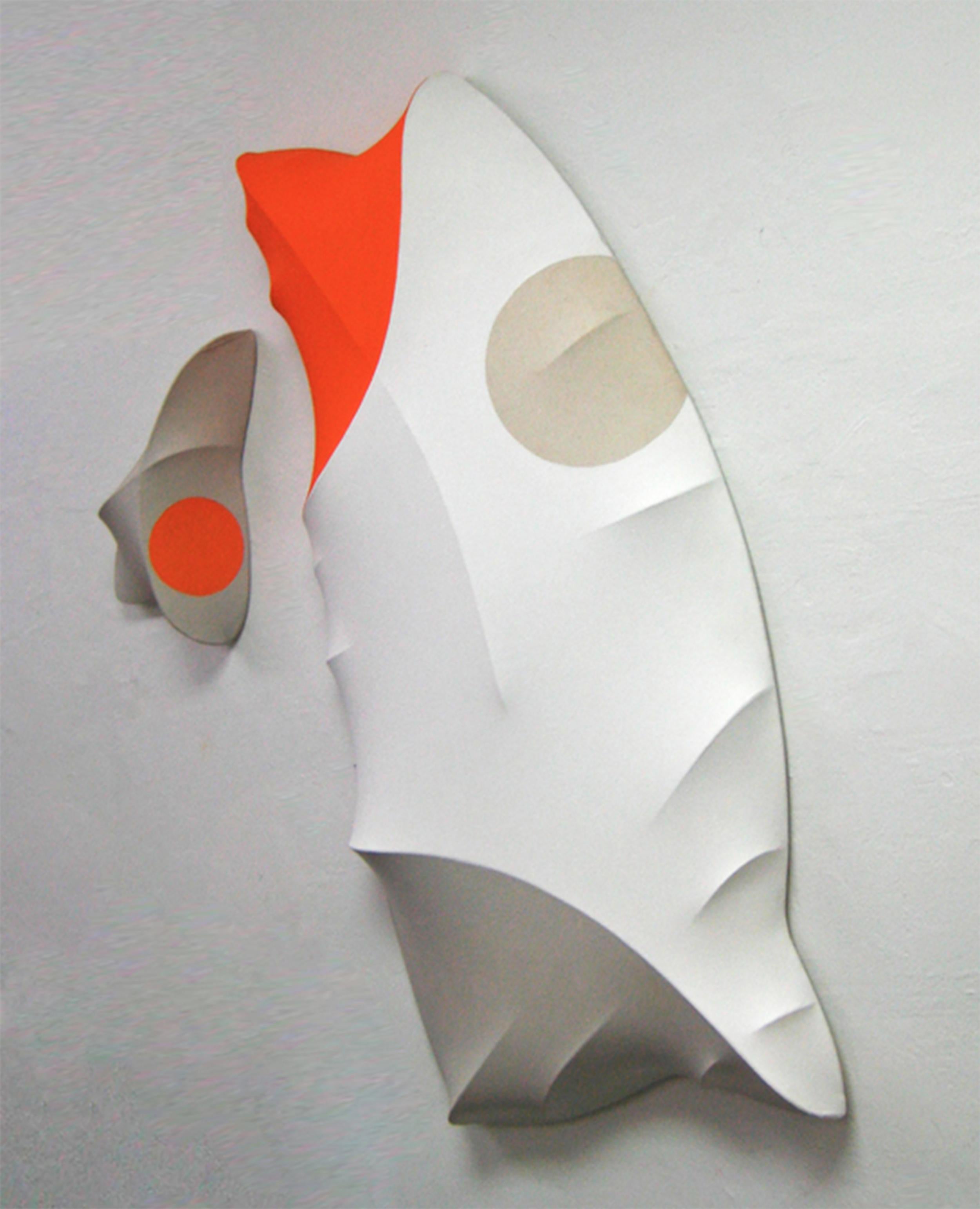 Número 17, Serie Compañero Vertebrado, 2010, óleo sobre lienzo, escultura mural - Painting Geométrico abstracto de George Goodridge