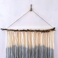 By the Shore, 2020, hand dyed Alpaca wool, wire, jute decorative wall hanging