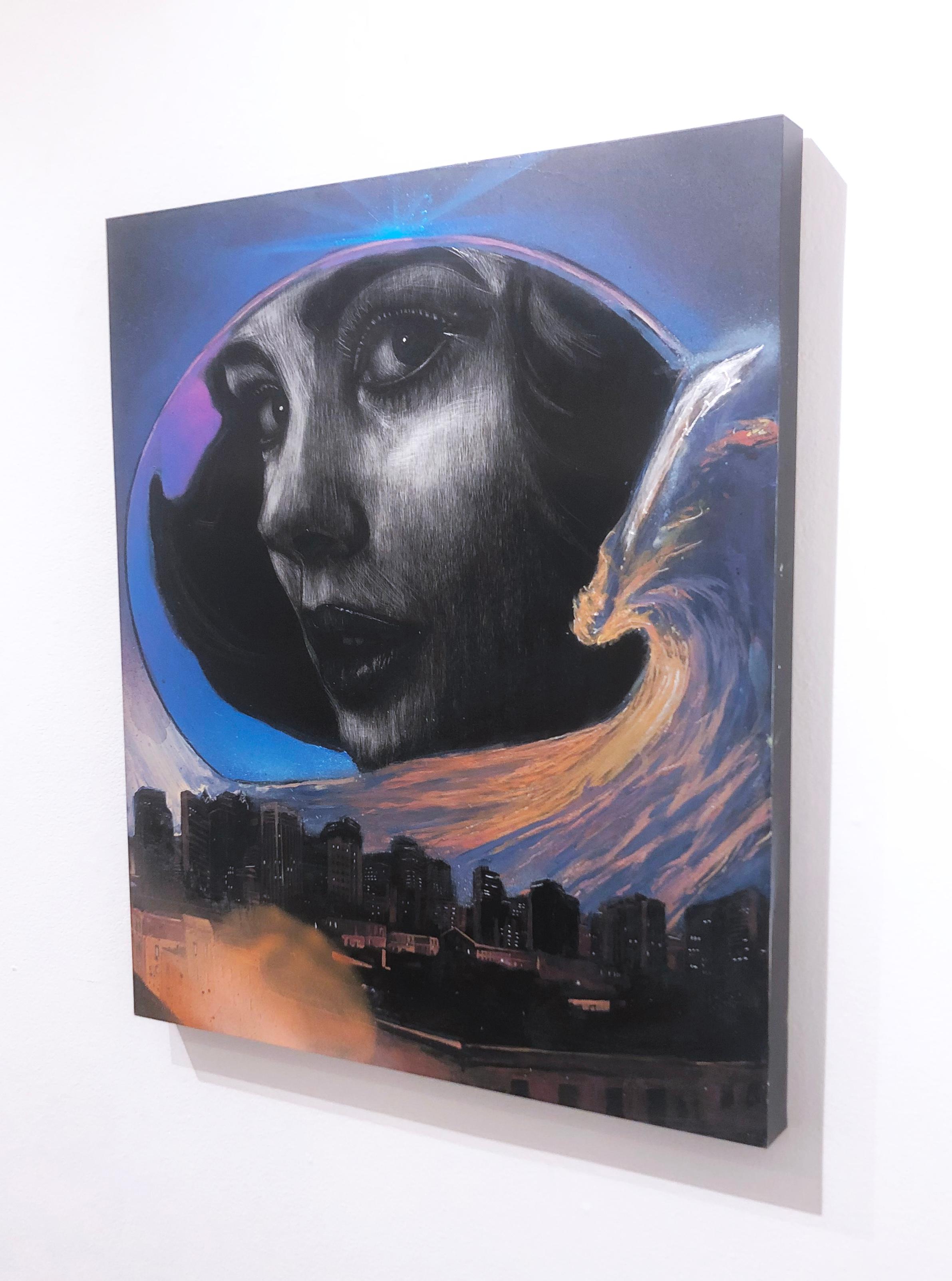 Satori, 2020 - Contemporary Painting by Distort
