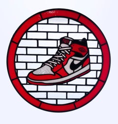 Jordan I, 2021, Stained Glass window, Nike, White, Red, Sneaker, Air Jordan