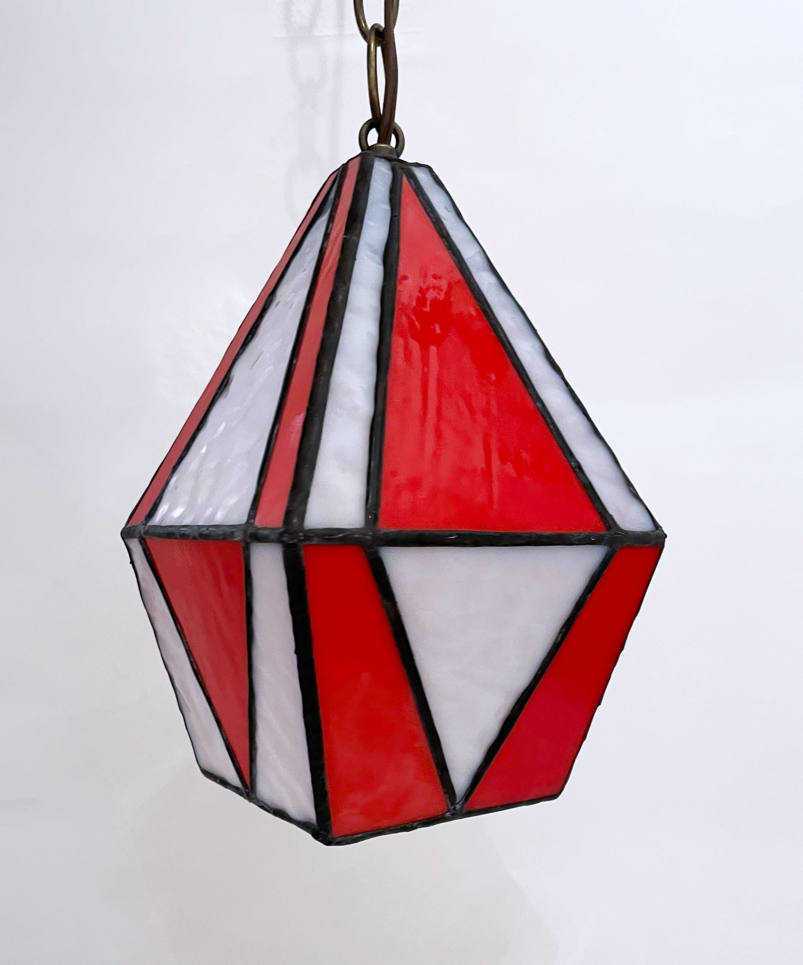 Red Checkerboard Lantern