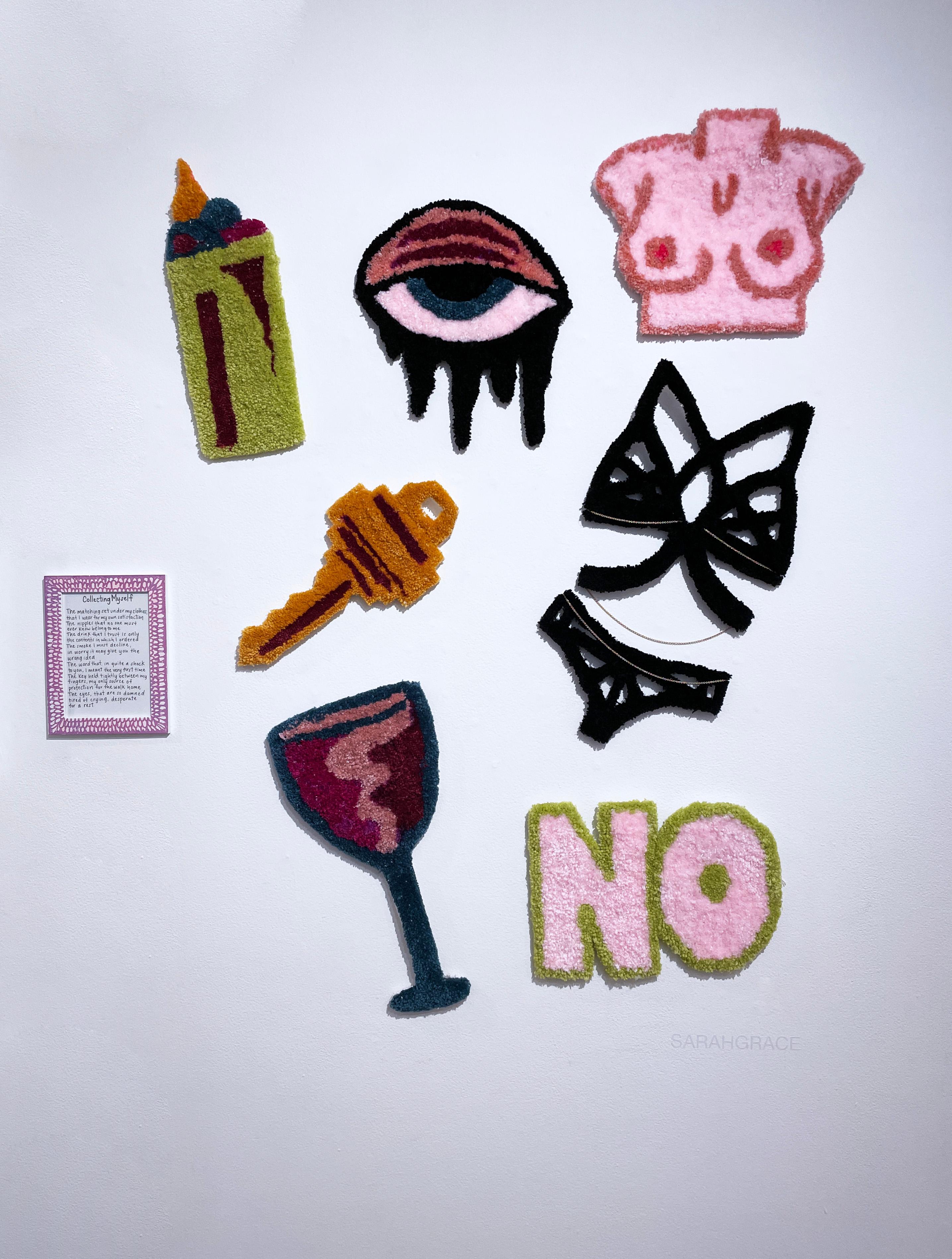 Matching Set - Contemporary Mixed Media Art by SarahGrace