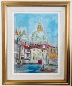 (Venice); Phyllis Seltzer, Oil on canvas mounted to board 22 3/4” x  17 inches