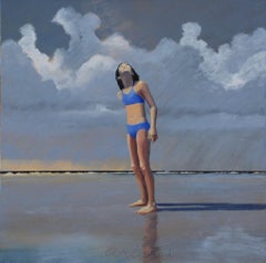 Jersey Shore #8 David Ahlstead Oil on Canvas 24 x 24"