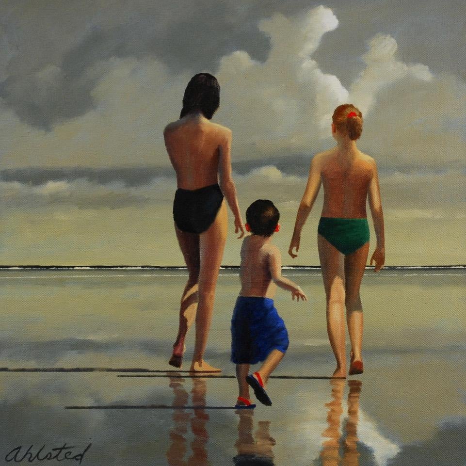 Jersey Shore #11
David Ahlsted
Oil on Canvas
24" x 24"

David Ahlsted is an American artist known for his paintings of the Jersey Shore, industrial landscapes, and large scale still-life works. His work is described as representational with a