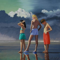 “ Jersey Shore # 10 “  David Ahlsted, Oil on Canvas, 24 x 24”