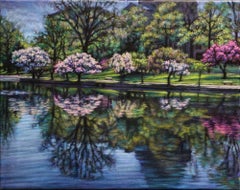 A Restful Rejuvenation ( Wade Lagoon) 16" x 20 " Impressionism  In Stock