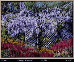 Cindy's Wisteria      Impressionism Eddie Mitchell
