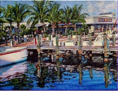 " A Magical Morning"  Florida Boats at Dock, Impressionism " In Stock"