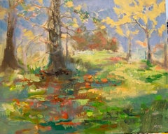 "Sunshine After The Rain", Impressionism landscape oil on canvas