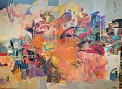 My Busy Day, Abstract Expressionist 36" x 48"
