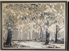 "Forest" 2, Forest 3, Forest 4, Elm Trees Colonnade NY Central Park, silk screens