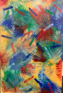 " Fireworks ! " , Abstract painting