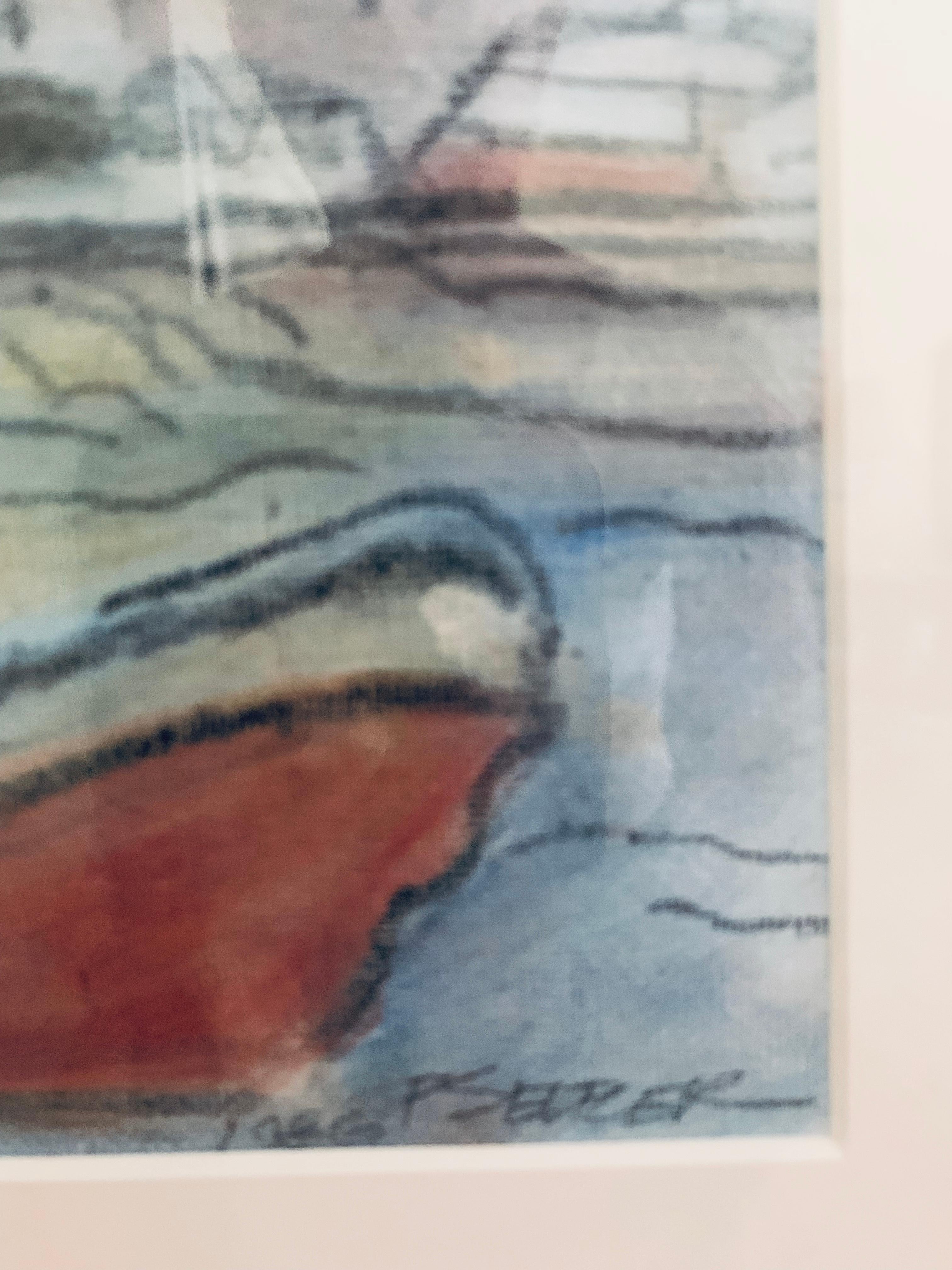 (Venice); Phyllis Seltzer, Oil on canvas mounted to board 22 3/4” x  17 inches For Sale 1