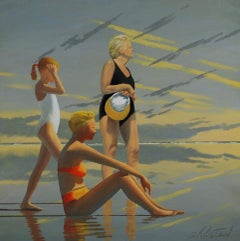 Jersey Shore #15; David Ahlsted Oil on Canvas, 28 x 28"
