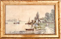 (Fischboote) Samuel Mulholland (Franklin Rockefeller Familie) WC & Öl 5.000