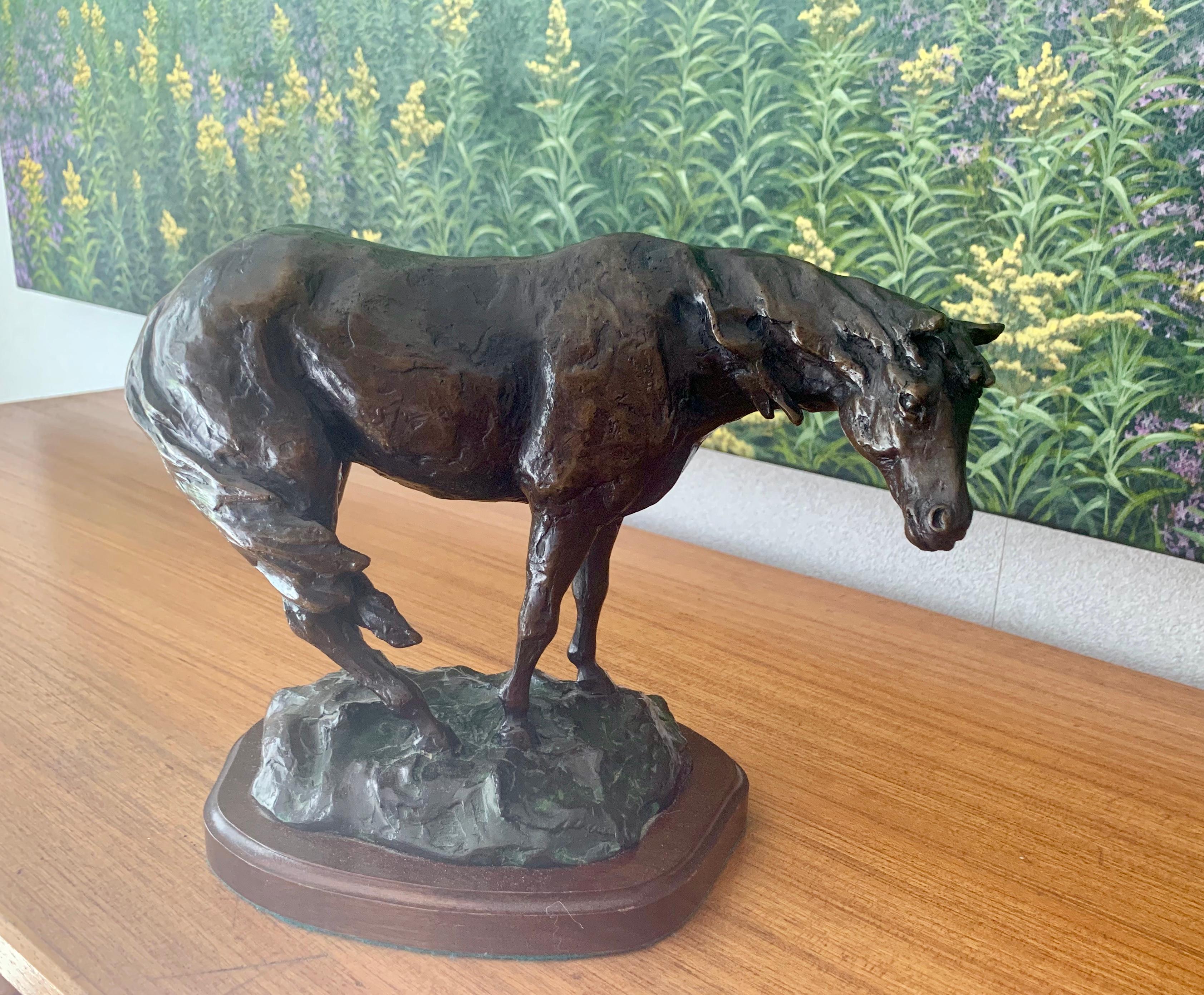 Laurence Isard Figurative Sculpture - The Approaching Storm, 1993  Bronze  Edition: 9/24   RARE First Edition In Stock
