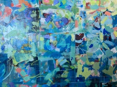 "Dance with Dan"  Blue Abstract Contemporary