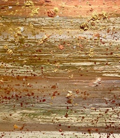 "Cosmic Force - Creation"  Oil and Acrylic Painting Gold Textured 60 " x 48"