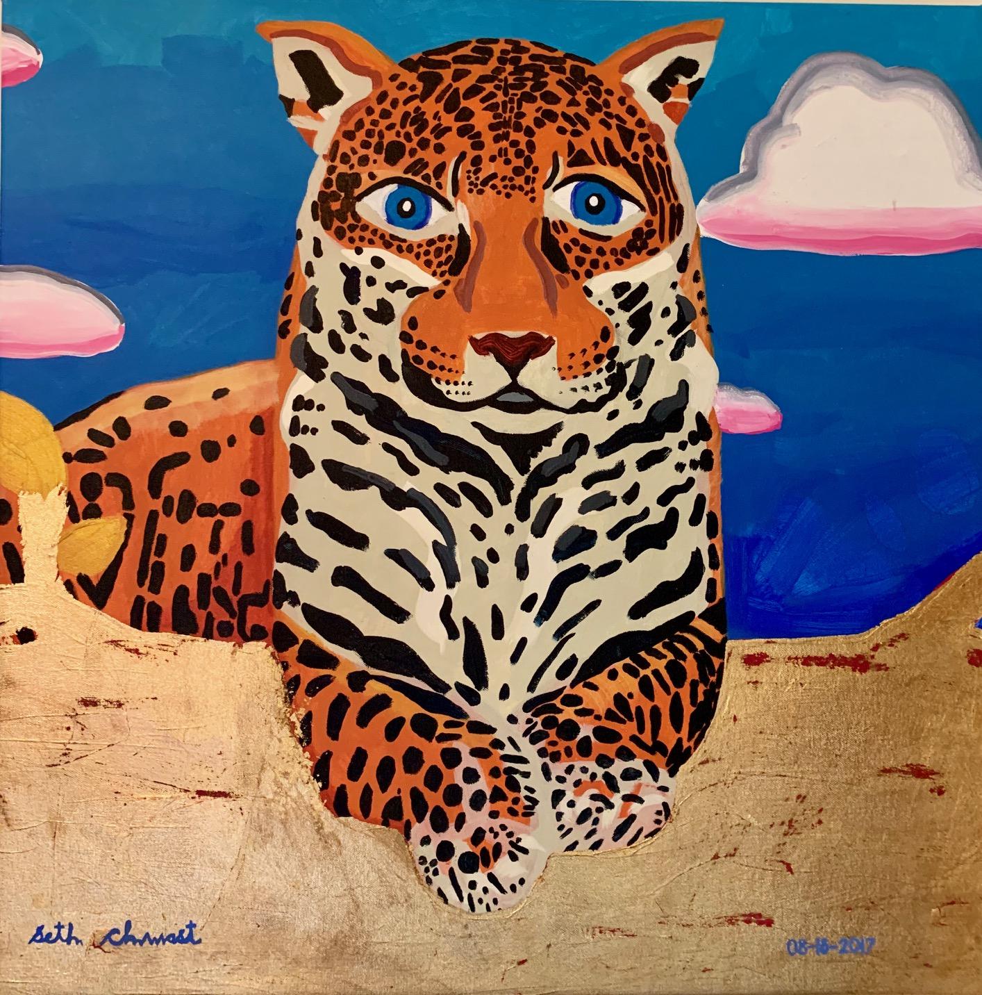 Seth Chwast "The Jaguar" Acrylic on Canvas, w Gold Leaf  27”x27” $850


Bright, gentle, and imaginative, Seth Chwast is an American artist who was diagnosed with autism at 21 months.  At 20, he took his first art class and by 23 was on the Today
