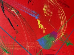 " Red Devil ",  Abstract Acrylic Painting