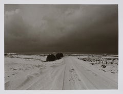 Hideoki, Black & White, The Snowy Road, Japan, 1978, Photography, 16" x 20"