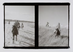 Hideoki, Black 
White Photography, Horseback Riding, Montauk, 1970