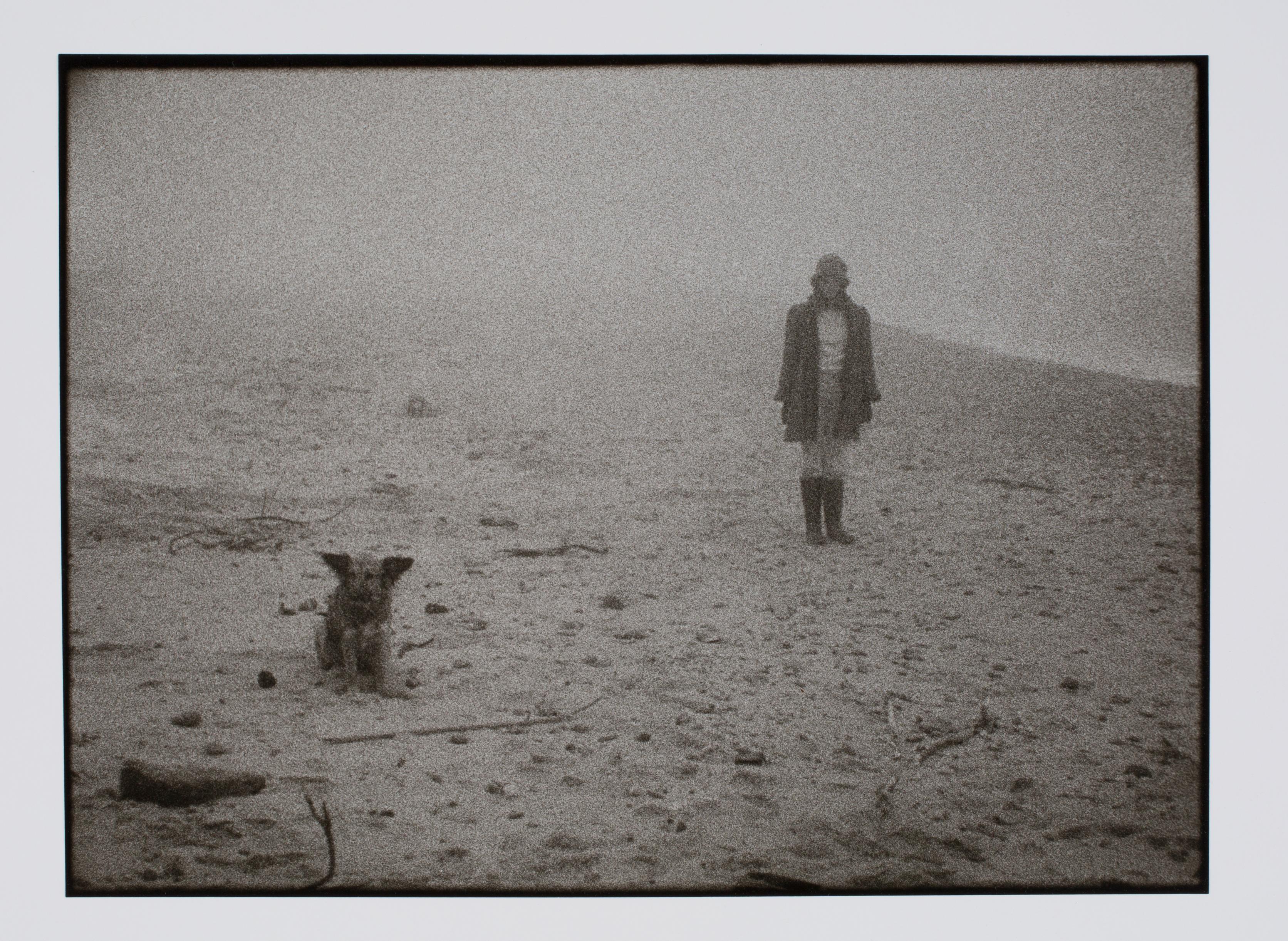 Hideoki Hagiwara Black and White Photograph - Hideoki, Black & White Photography, Winter in Montauk Beach, 1970