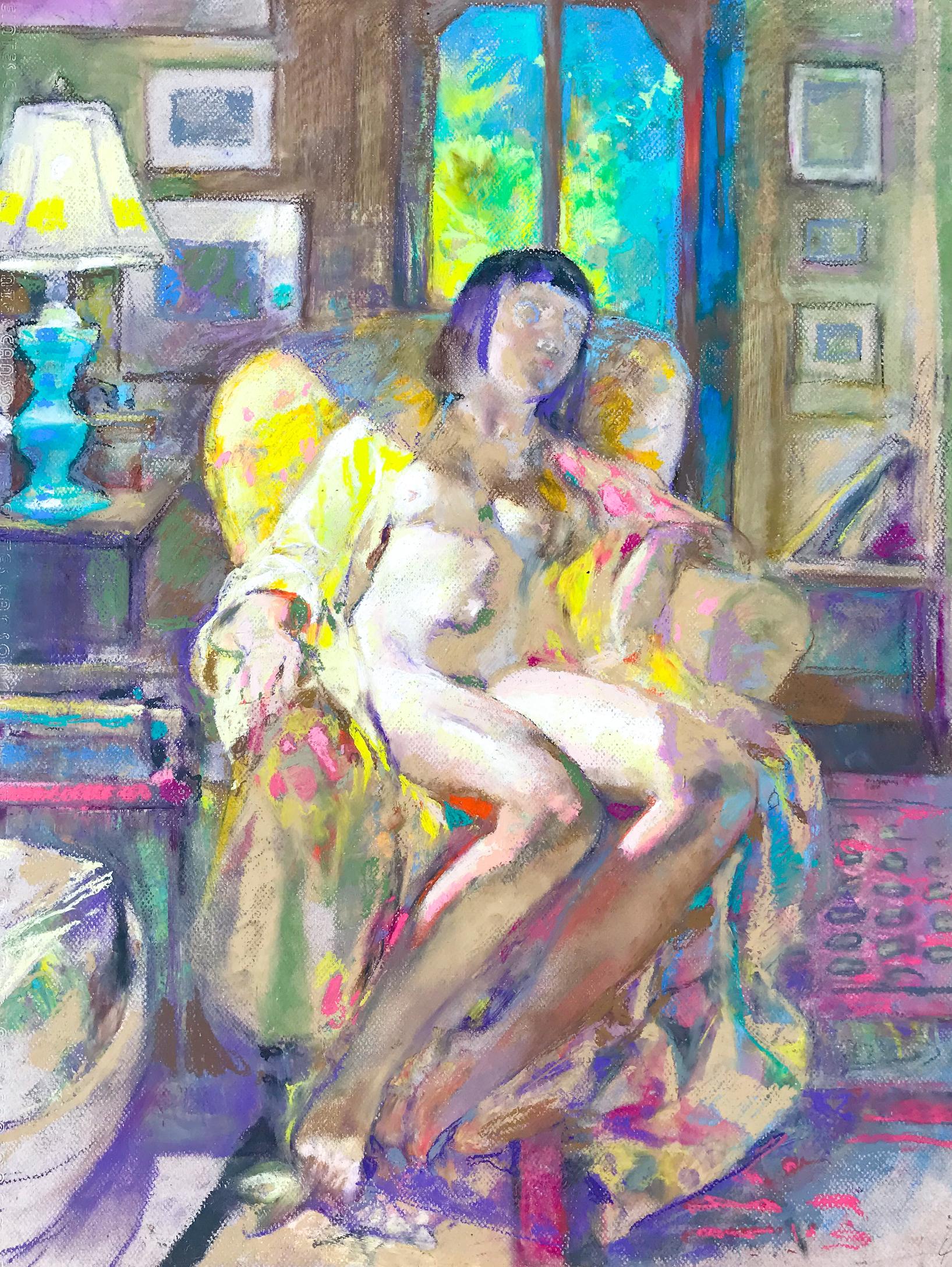 Lincoln Perry Nude - Seated Woman (Zhana Indoors)