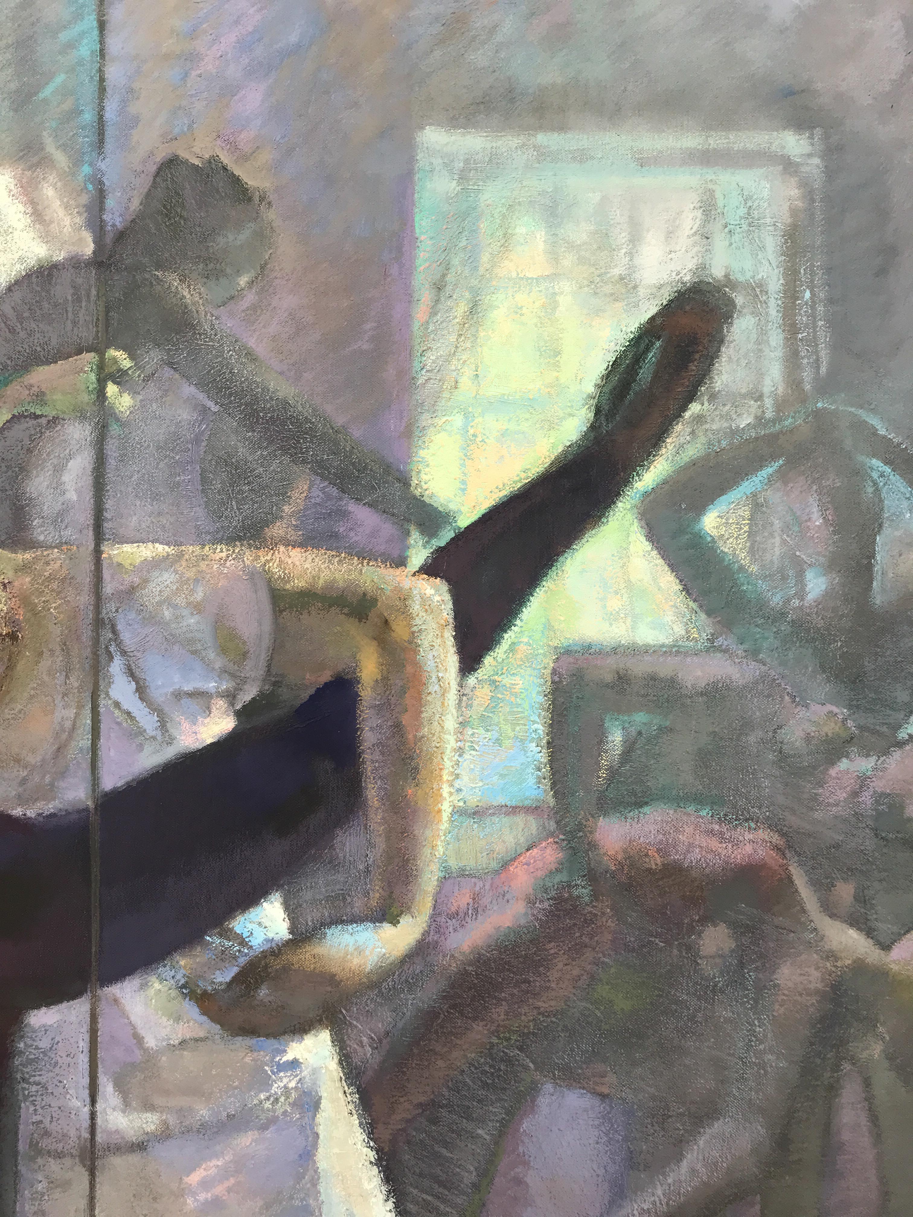 Pygmalion - Gray Interior Painting by Lincoln Perry