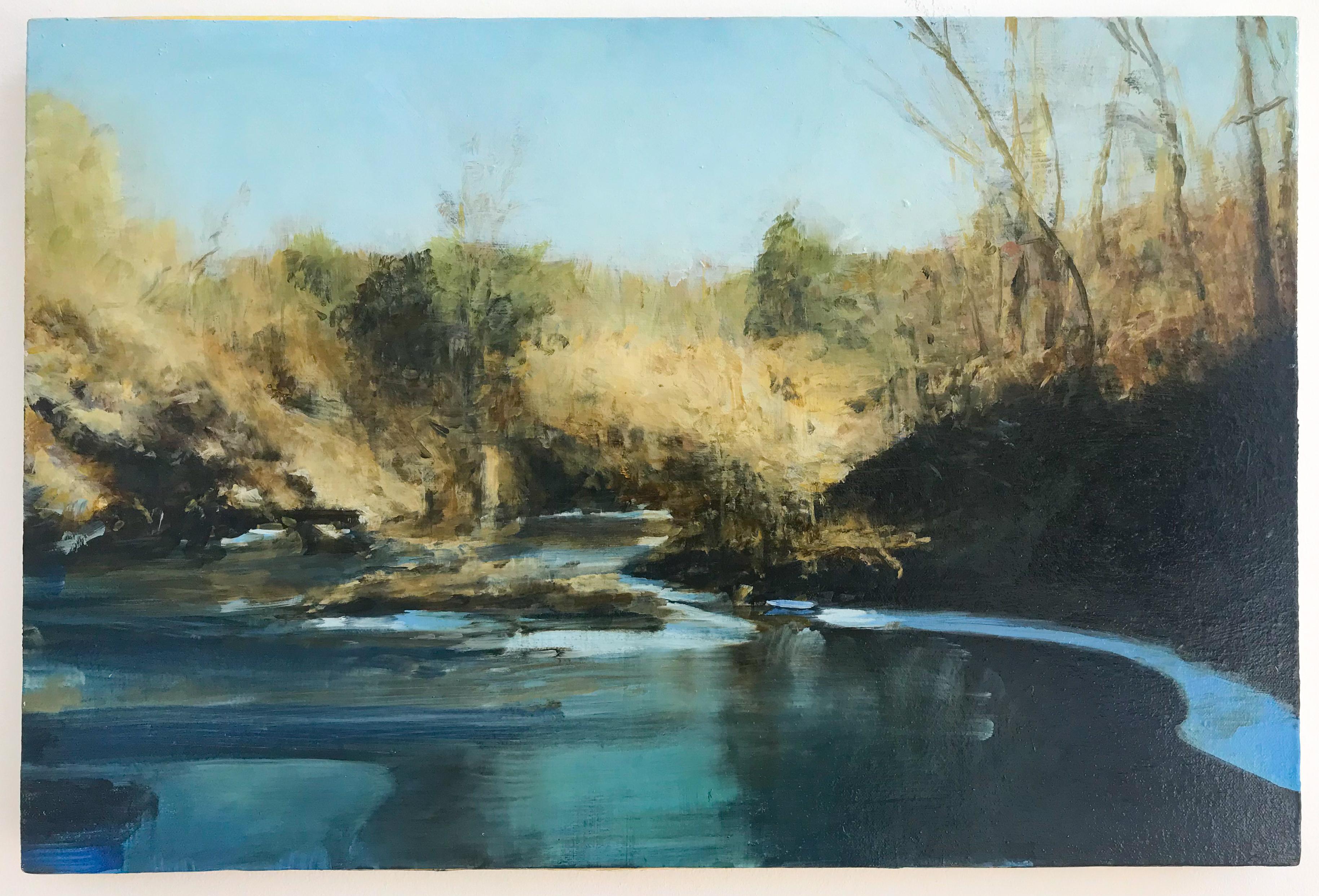 Dean Dass Landscape Painting - Ivy Creek from Garth Road