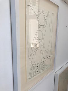 Angel with Notebook and Bird