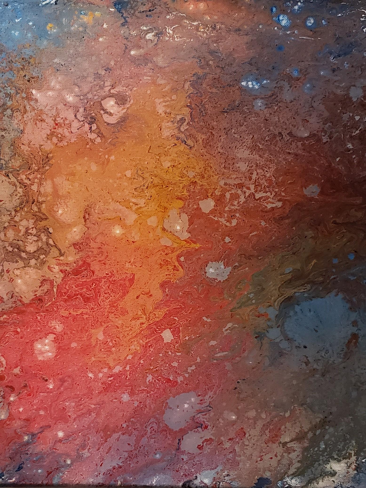 Diana Daniels Abstract Painting - Nebula VIII
