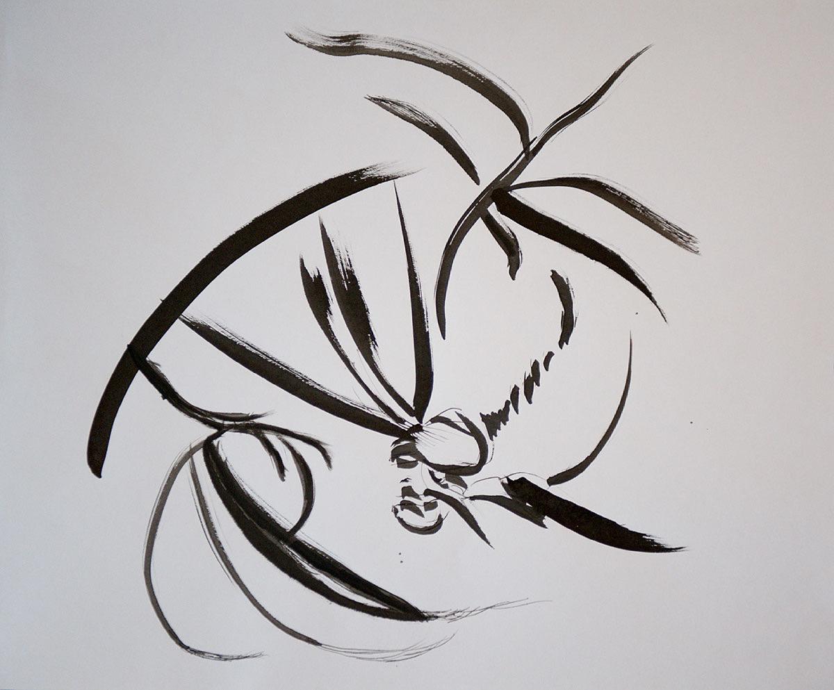 Barbara Clark Abstract Drawing - Aerial Bug